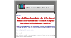 Desktop Screenshot of cellphonerepairguide.com