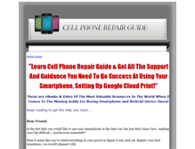 Tablet Screenshot of cellphonerepairguide.com